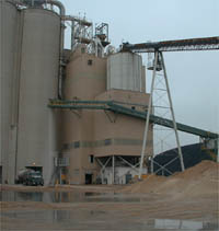 Industrial design of Cement plant using Cement Plant Photo recycled slag from Gary Steel Mills.
